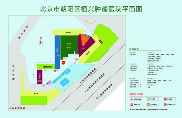 换逼操北京市朝阳区桓兴肿瘤医院平面图